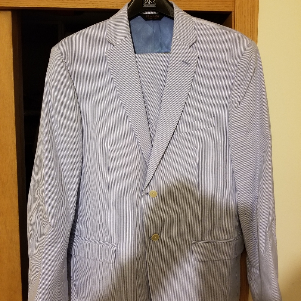 Seersucker Suite with matching pants